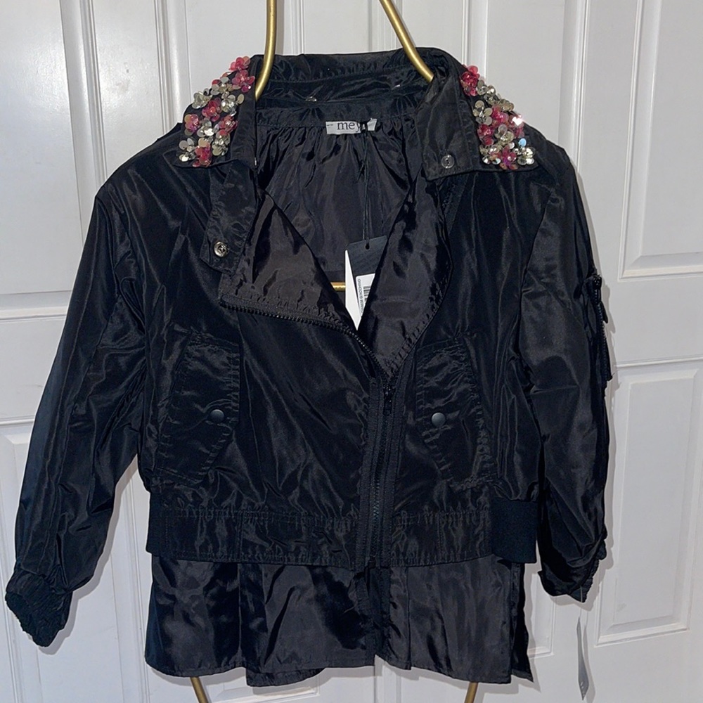 MEY cute zipper poly Jacket